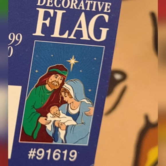 Nativity Birth Of Jesus Garden House Flag 29" X 40" Yard Banner by Meadow Creek - Picture 5 of 5